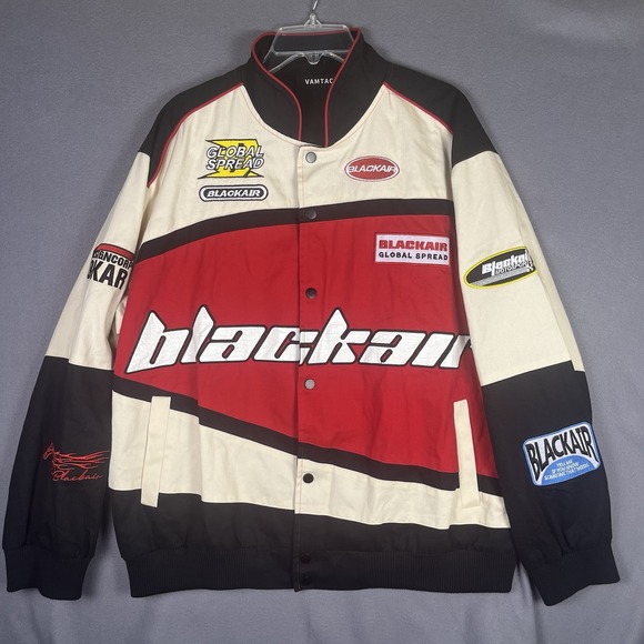 Blackair Patchwork‎ Motorsports Varsity Racing Jacket Vamtac Men's Large